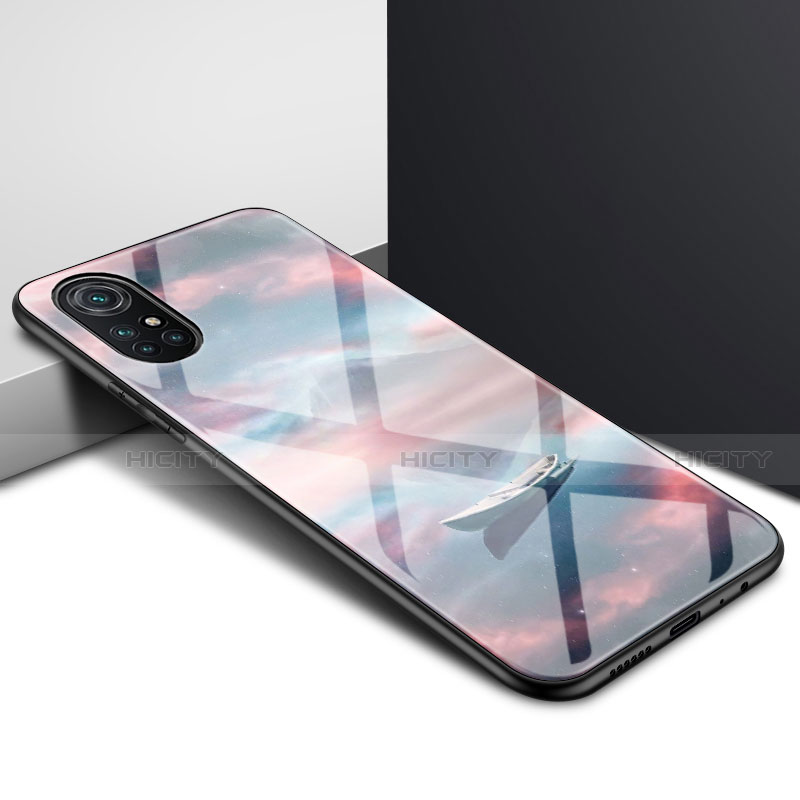 Silikon Schutzhülle Rahmen Tasche Hülle Spiegel für Huawei Nova 8 Pro 5G Plusfarbig