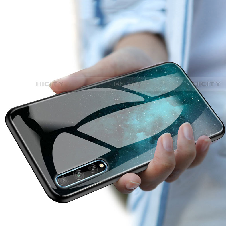 Silikon Schutzhülle Rahmen Tasche Hülle Spiegel für Huawei P smart S groß