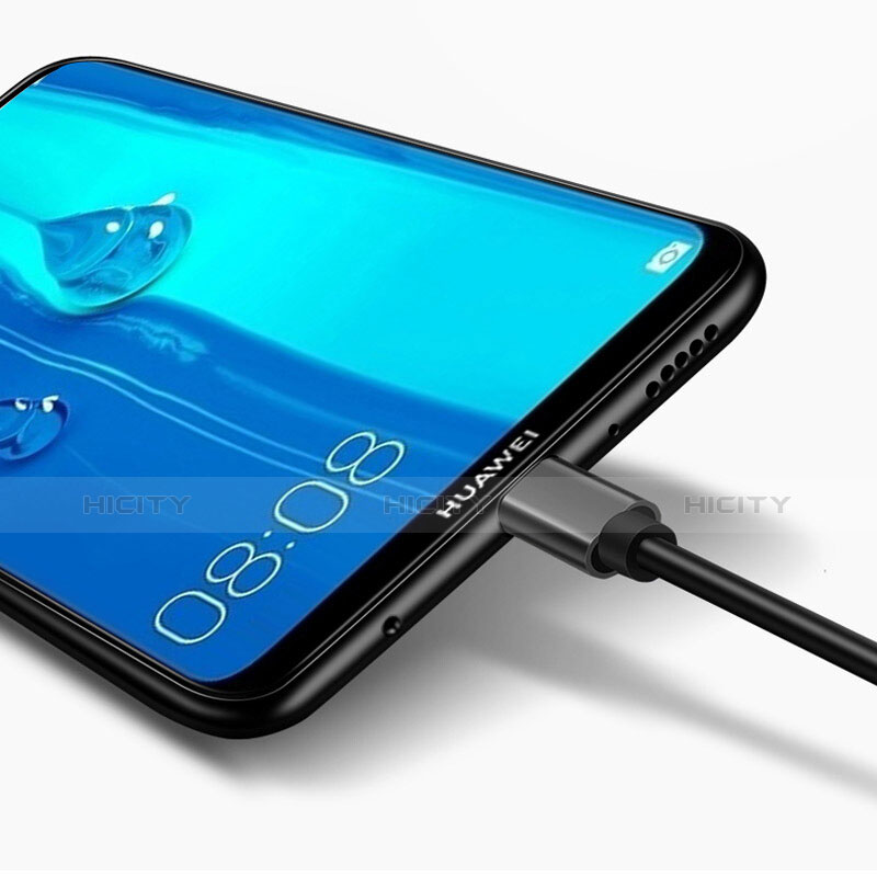 Silikon Schutzhülle Rahmen Tasche Hülle Spiegel für Huawei Y7 Prime (2019) groß