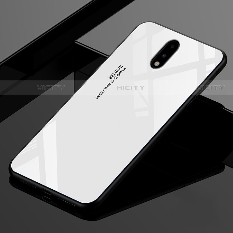 Silikon Schutzhülle Rahmen Tasche Hülle Spiegel für OnePlus 7 groß