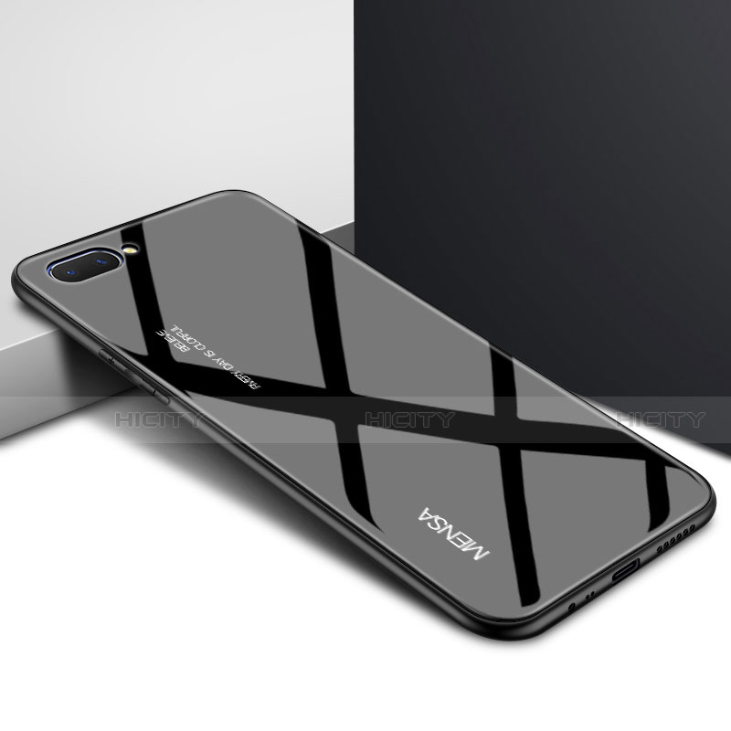 Silikon Schutzhülle Rahmen Tasche Hülle Spiegel für Oppo A5 groß