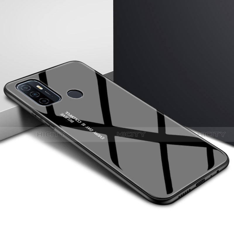 Silikon Schutzhülle Rahmen Tasche Hülle Spiegel für Oppo A53