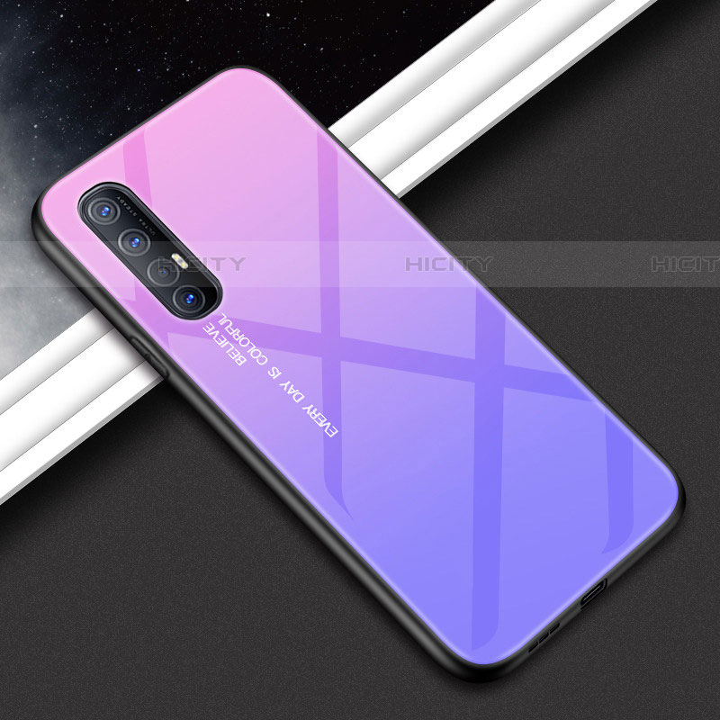 Silikon Schutzhülle Rahmen Tasche Hülle Spiegel für Oppo Reno3 Pro groß