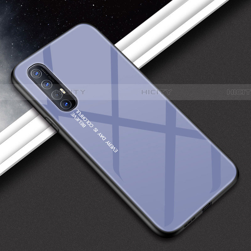 Silikon Schutzhülle Rahmen Tasche Hülle Spiegel für Oppo Reno3 Pro