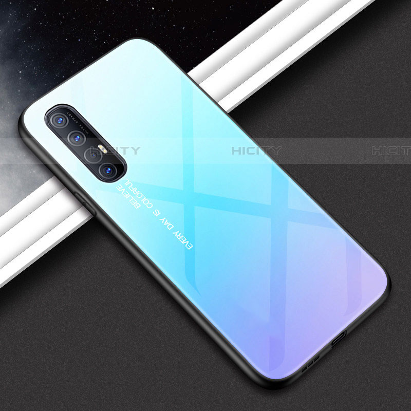 Silikon Schutzhülle Rahmen Tasche Hülle Spiegel für Oppo Reno3 Pro groß