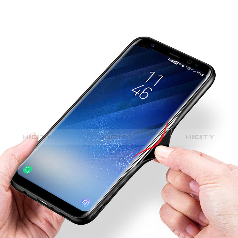 Silikon Schutzhülle Rahmen Tasche Hülle Spiegel für Samsung Galaxy S8