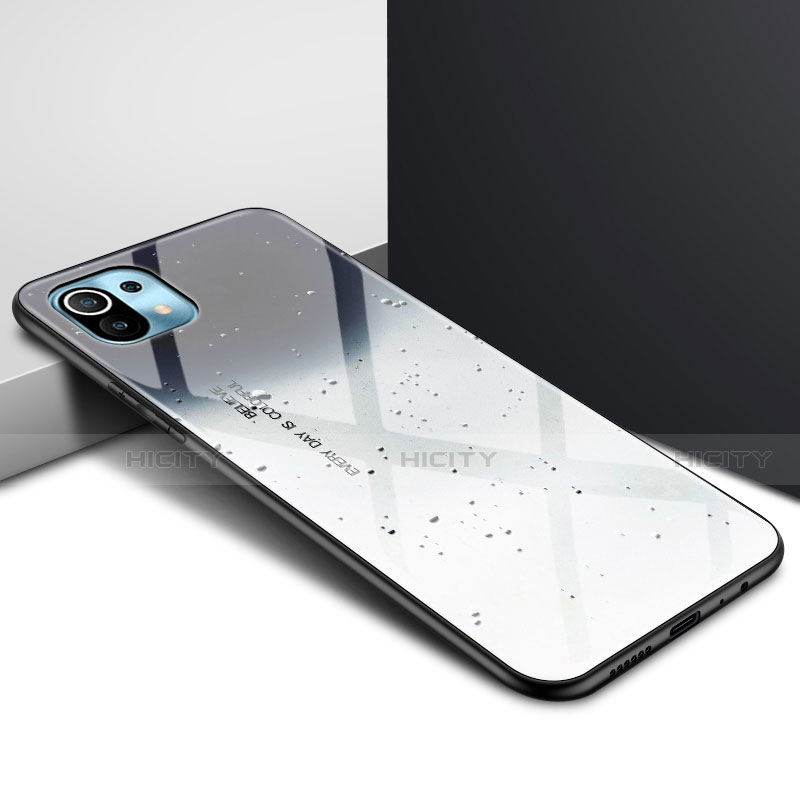 Silikon Schutzhülle Rahmen Tasche Hülle Spiegel für Xiaomi Mi 11 5G groß