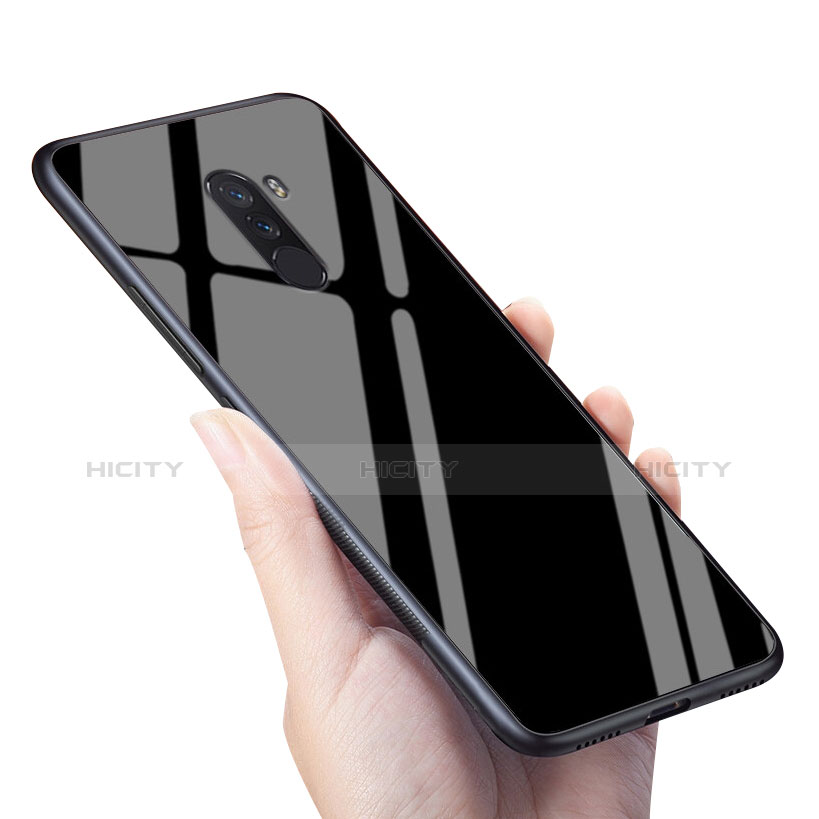 Silikon Schutzhülle Rahmen Tasche Hülle Spiegel für Xiaomi Pocophone F1