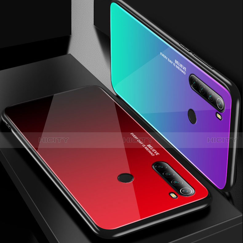 Silikon Schutzhülle Rahmen Tasche Hülle Spiegel für Xiaomi Redmi Note 8 (2021)