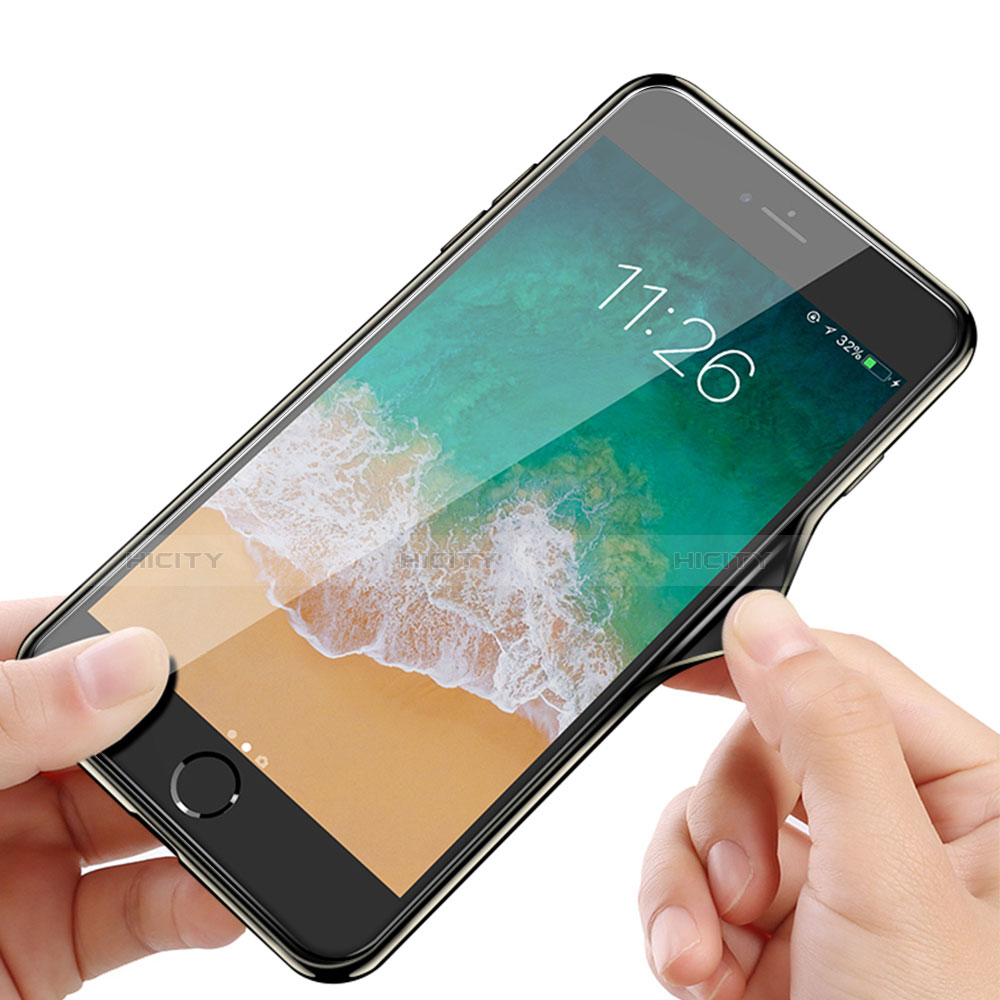 Silikon Schutzhülle Rahmen Tasche Hülle Spiegel M01 für Apple iPhone 6 Plus groß