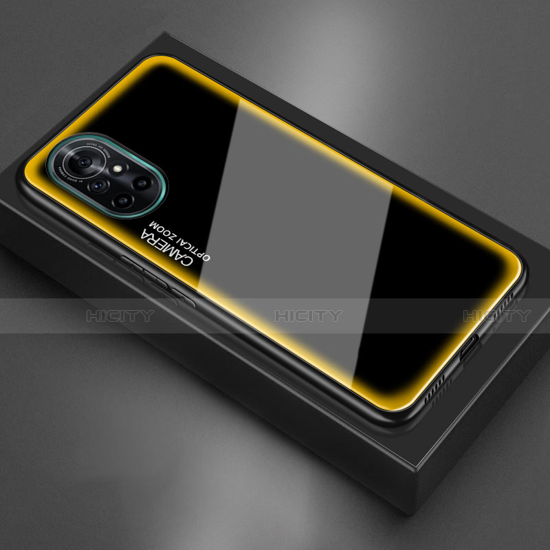 Silikon Schutzhülle Rahmen Tasche Hülle Spiegel M01 für Huawei Nova 8 5G