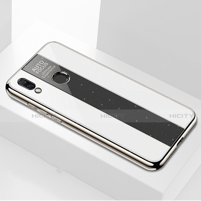 Silikon Schutzhülle Rahmen Tasche Hülle Spiegel M01 für Huawei P Smart+ Plus groß