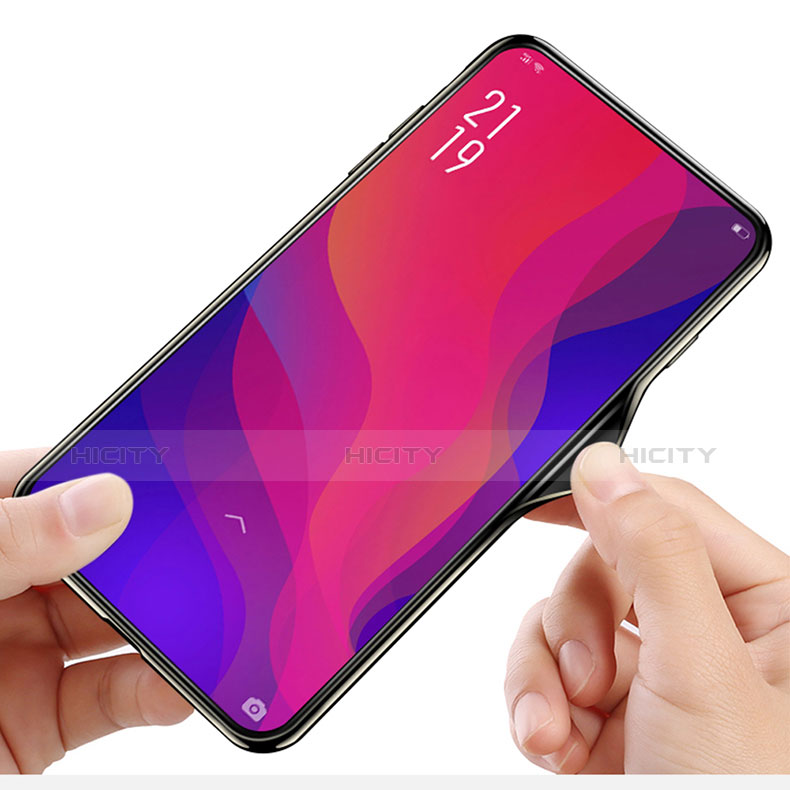 Silikon Schutzhülle Rahmen Tasche Hülle Spiegel M01 für Oppo Find X Super Flash Edition