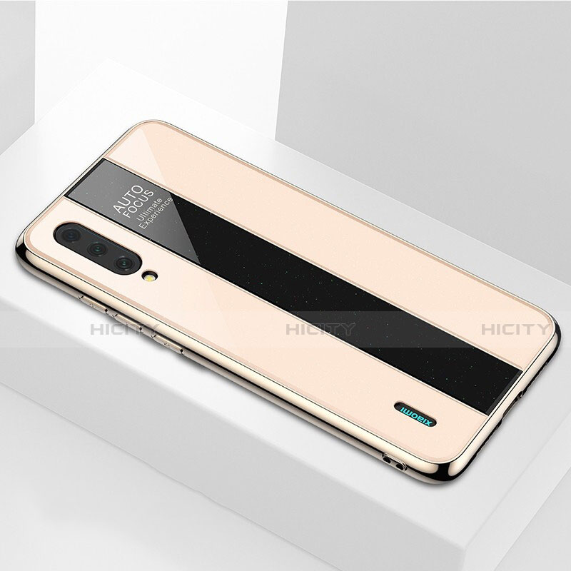 Silikon Schutzhülle Rahmen Tasche Hülle Spiegel M01 für Xiaomi Mi A3 Gold Plus