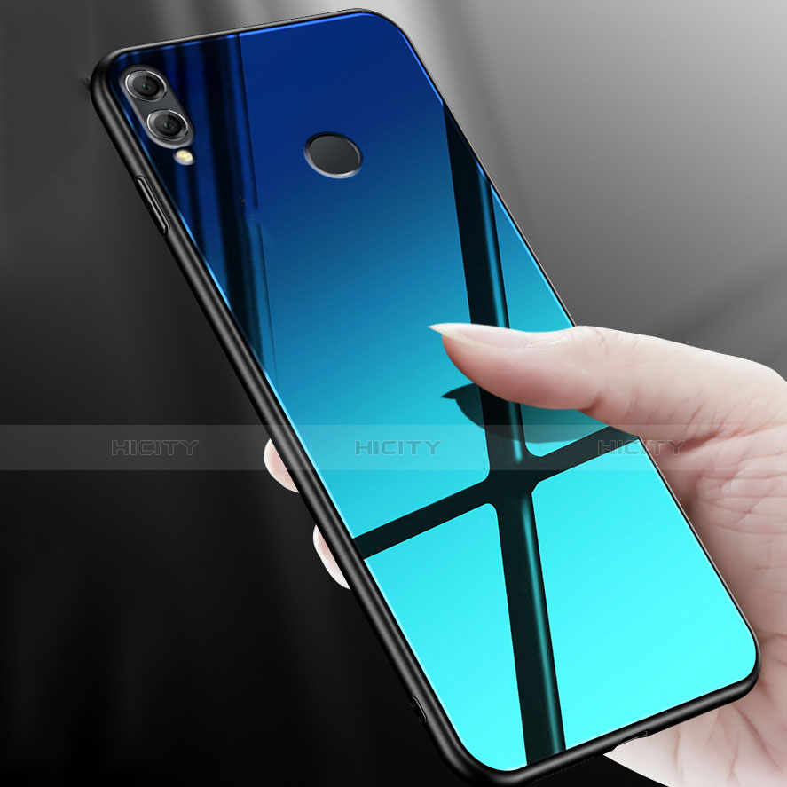 Silikon Schutzhülle Rahmen Tasche Hülle Spiegel M02 für Huawei Honor V10 Lite