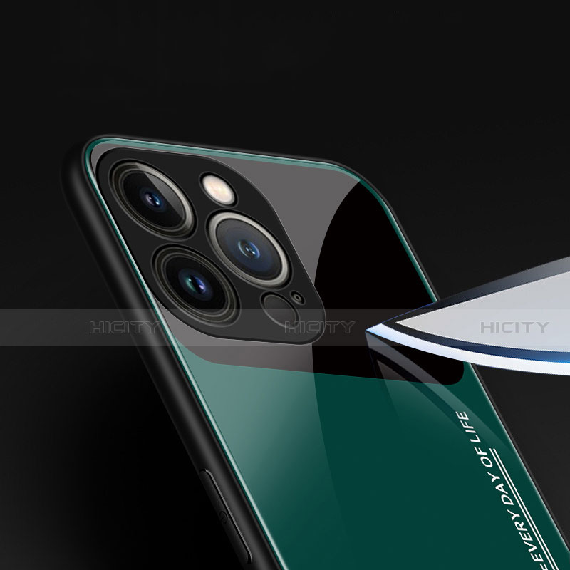 Silikon Schutzhülle Rahmen Tasche Hülle Spiegel M03 für Apple iPhone 13 Pro Max groß