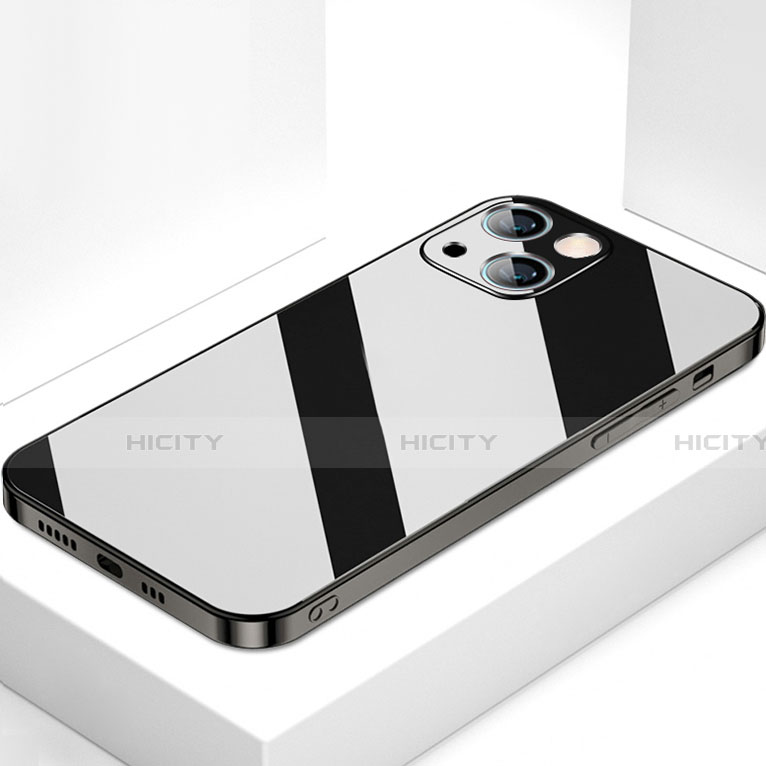 Silikon Schutzhülle Rahmen Tasche Hülle Spiegel M09 für Apple iPhone 13