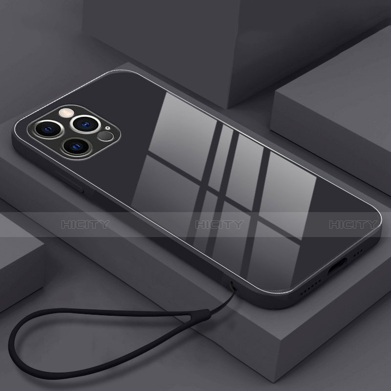 Silikon Schutzhülle Rahmen Tasche Hülle Spiegel M09 für Apple iPhone 14 Pro