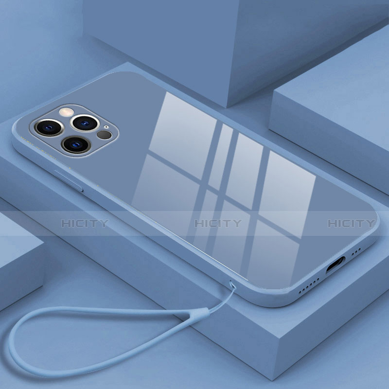 Silikon Schutzhülle Rahmen Tasche Hülle Spiegel M09 für Apple iPhone 14 Pro