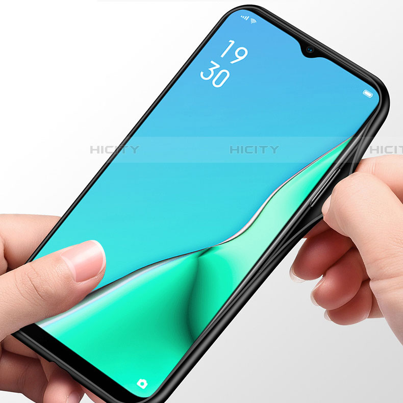 Silikon Schutzhülle Rahmen Tasche Hülle Spiegel mit Magnetisch Fingerring Ständer für Oppo A5 (2020)