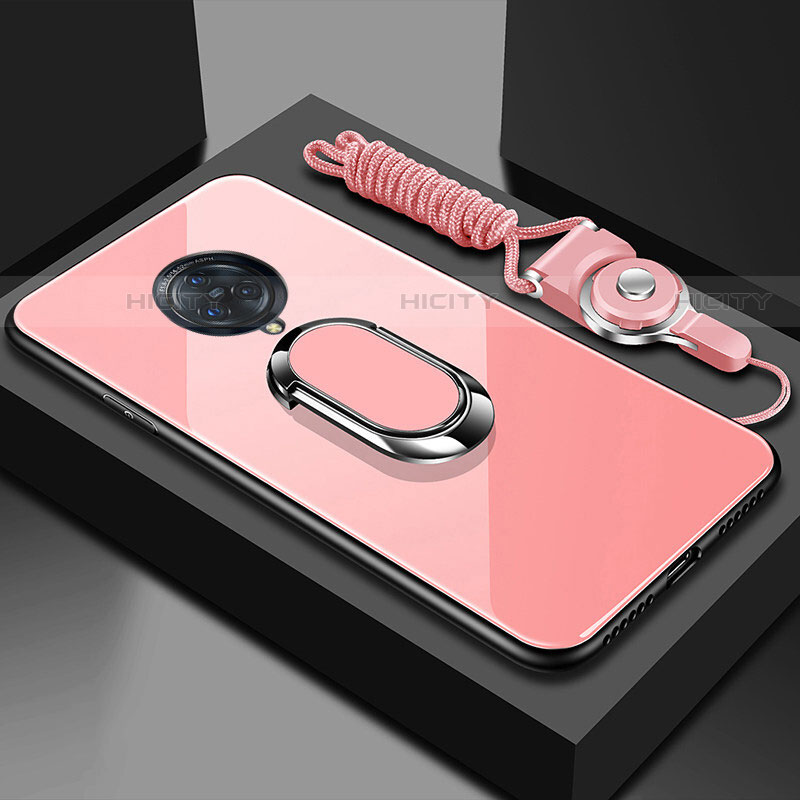 Silikon Schutzhülle Rahmen Tasche Hülle Spiegel mit Magnetisch Fingerring Ständer für Vivo Nex 3S