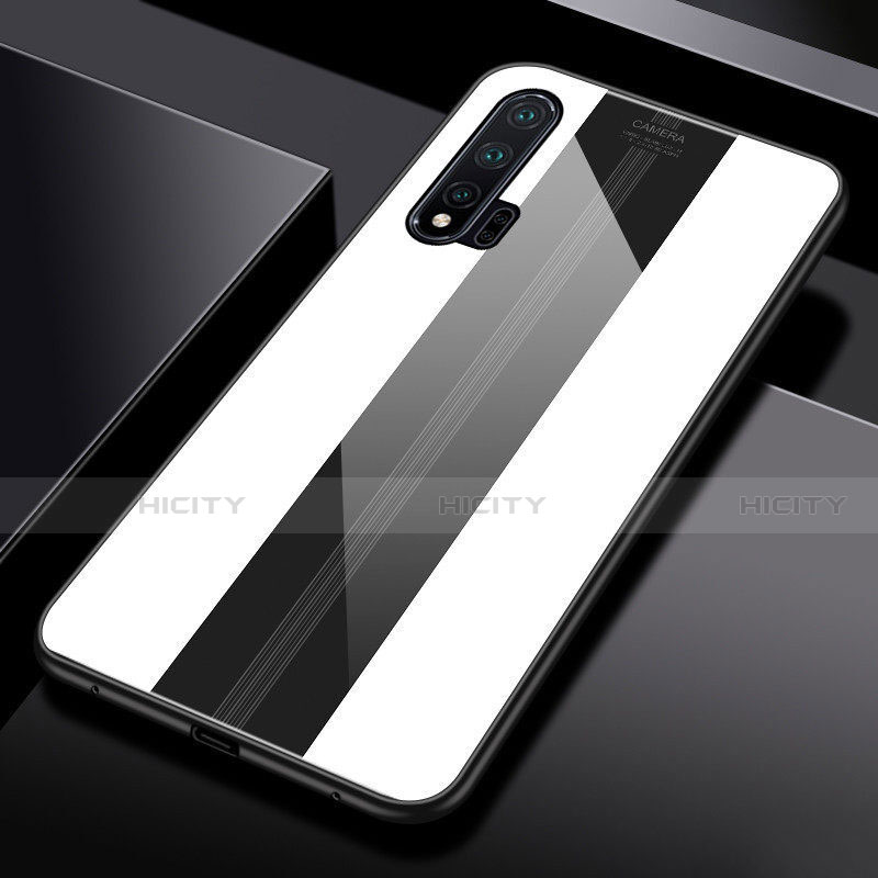 Silikon Schutzhülle Rahmen Tasche Hülle Spiegel T01 für Huawei Nova 6 groß