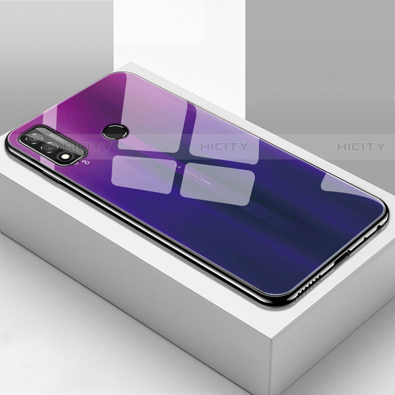 Silikon Schutzhülle Rahmen Tasche Hülle Spiegel T01 für Huawei Nova Lite 3 Plus Violett Plus