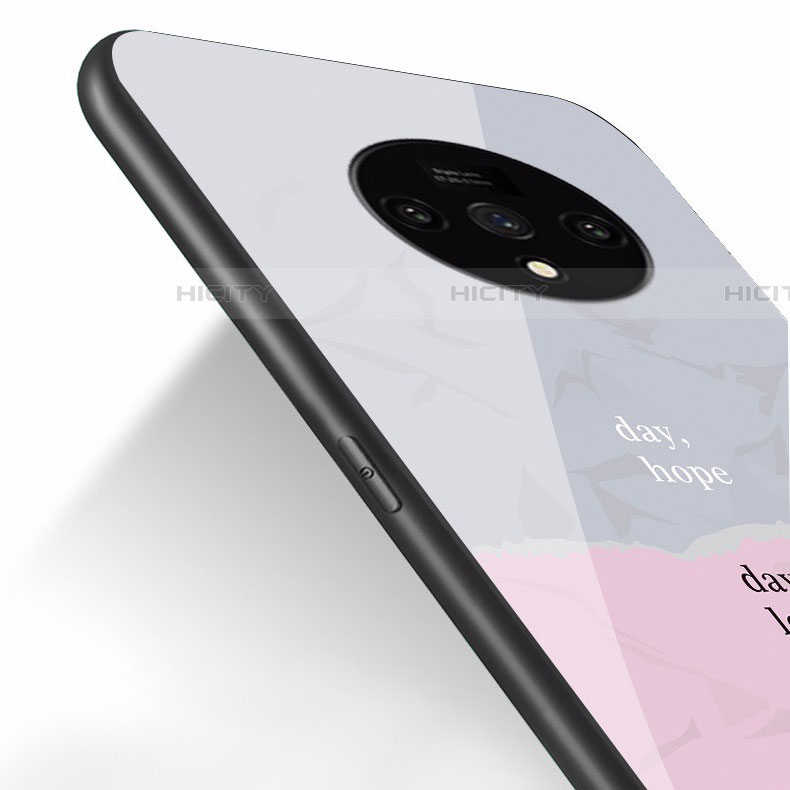 Silikon Schutzhülle Rahmen Tasche Hülle Spiegel T01 für OnePlus 7T