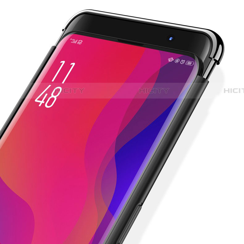 Silikon Schutzhülle Rahmen Tasche Hülle Spiegel T01 für Oppo Find X Super Flash Edition