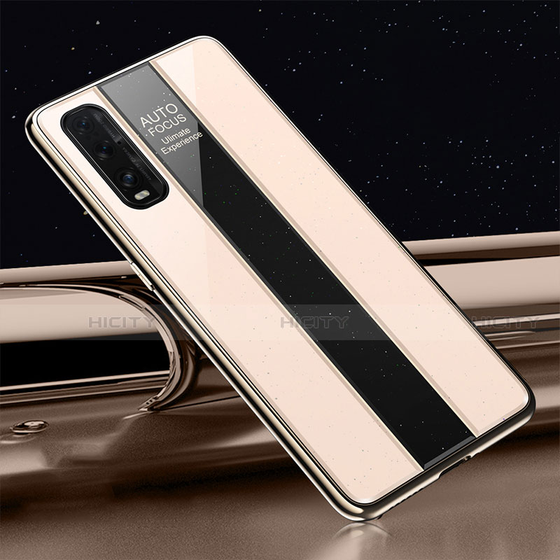 Silikon Schutzhülle Rahmen Tasche Hülle Spiegel T01 für Oppo Find X2