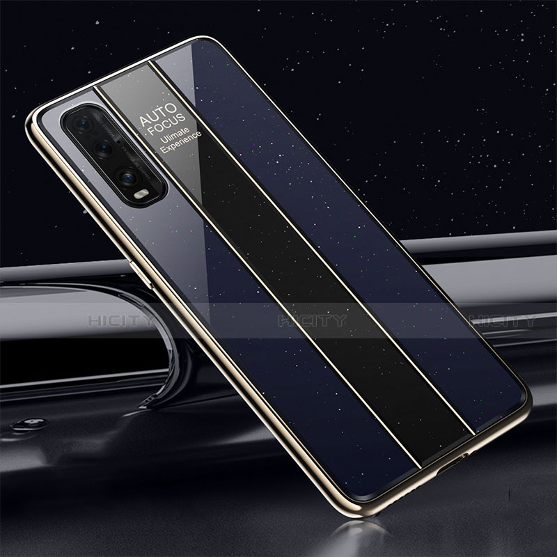 Silikon Schutzhülle Rahmen Tasche Hülle Spiegel T01 für Oppo Find X2 groß