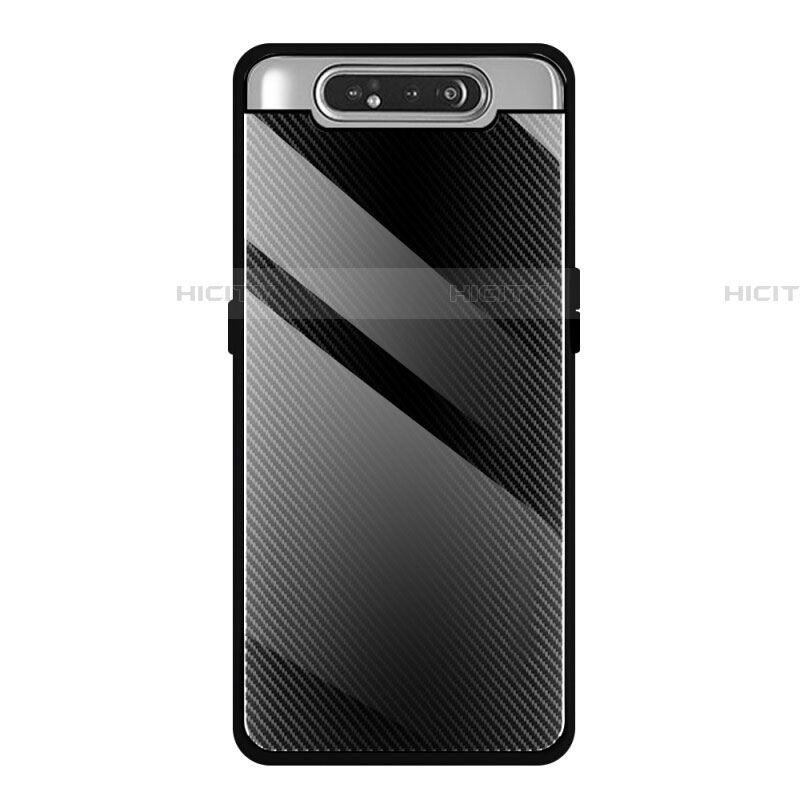 Silikon Schutzhülle Rahmen Tasche Hülle Spiegel T01 für Samsung Galaxy A80