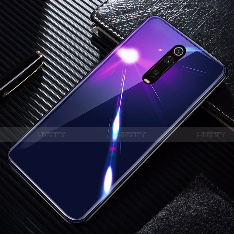 Silikon Schutzhülle Rahmen Tasche Hülle Spiegel T01 für Xiaomi Redmi K20 Pro Violett Plus