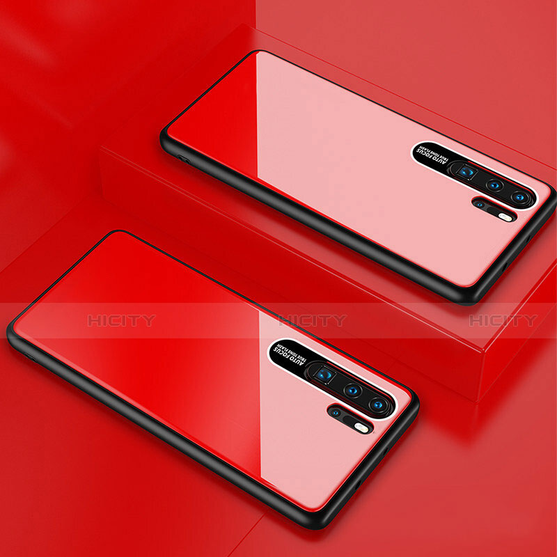 Silikon Schutzhülle Rahmen Tasche Hülle Spiegel T02 für Huawei P30 Pro New Edition groß