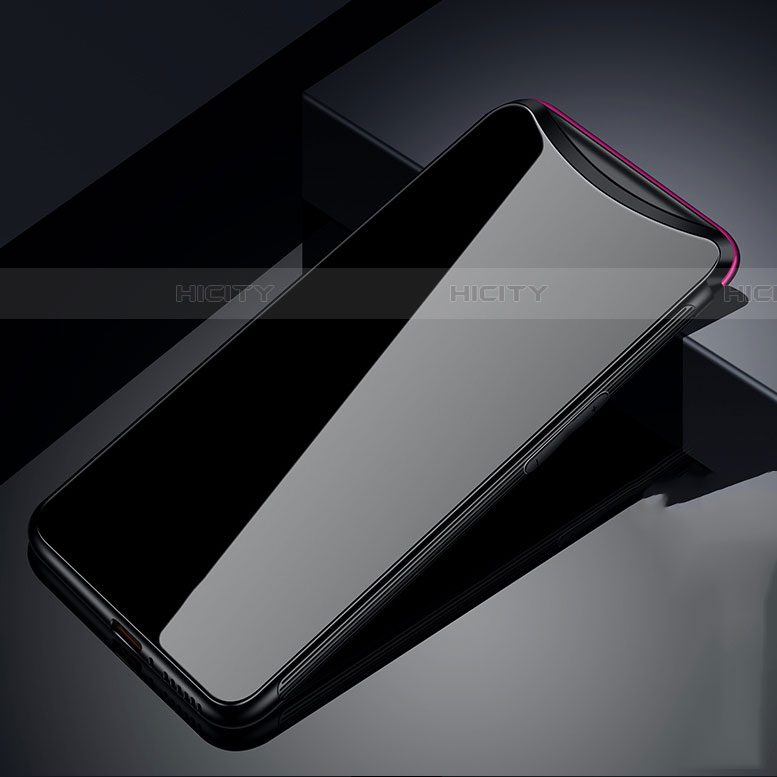 Silikon Schutzhülle Rahmen Tasche Hülle Spiegel T02 für Oppo Find X