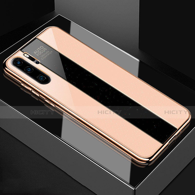 Silikon Schutzhülle Rahmen Tasche Hülle Spiegel T03 für Huawei P30 Pro Gold