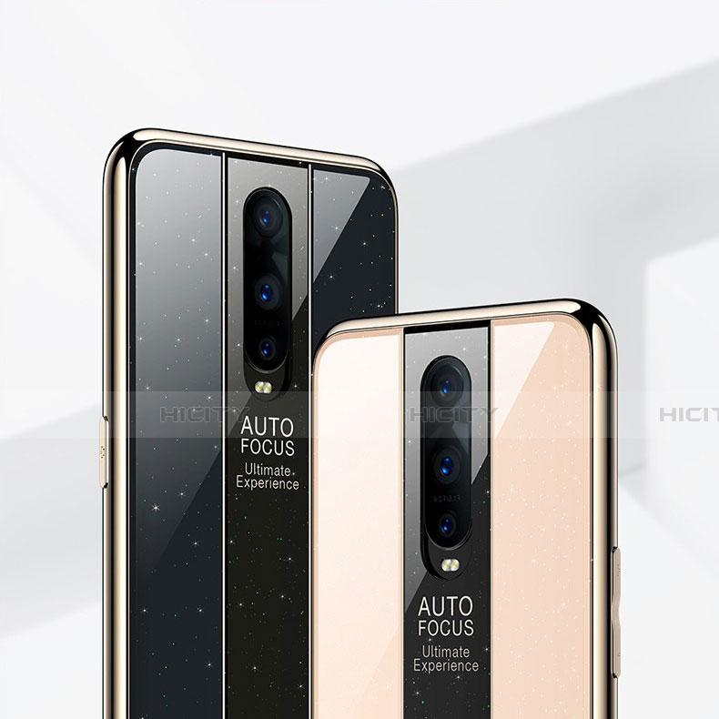 Silikon Schutzhülle Rahmen Tasche Hülle Spiegel T03 für Oppo R17 Pro