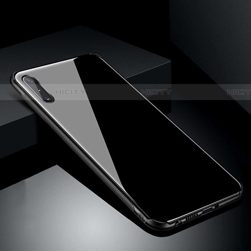 Silikon Schutzhülle Rahmen Tasche Hülle Spiegel T04 für Samsung Galaxy A70S groß