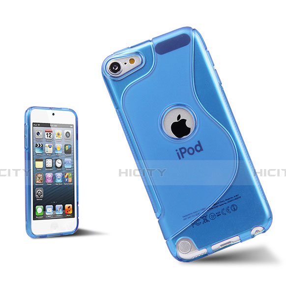 Silikon Schutzhülle S-Line Hülle Durchsichtig Transparent für Apple iPod Touch 5 Blau Plus