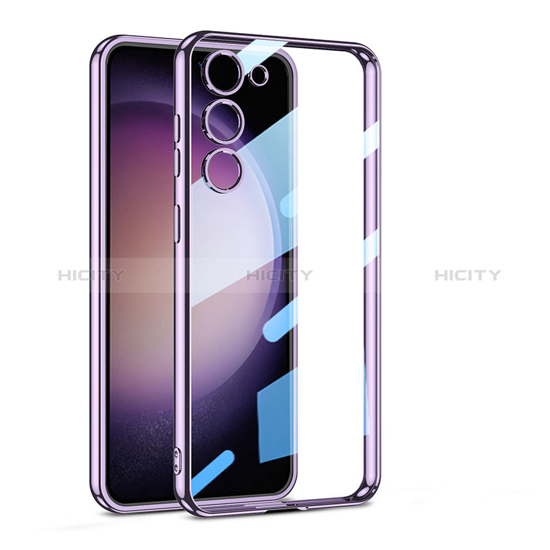 Silikon Schutzhülle Ultra Dünn Flexible Tasche Durchsichtig Transparent AC1 für Samsung Galaxy S21 Plus 5G Violett