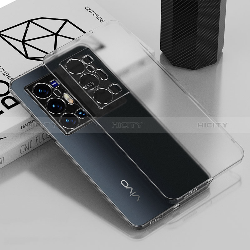 Silikon Schutzhülle Ultra Dünn Flexible Tasche Durchsichtig Transparent AN1 für Vivo X70 Pro+ Plus 5G groß