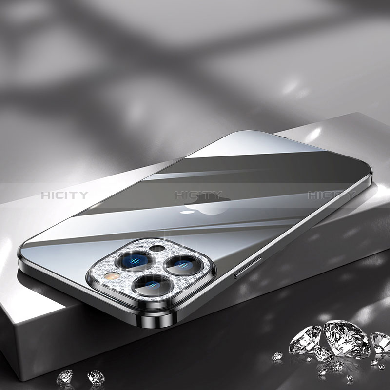 Silikon Schutzhülle Ultra Dünn Flexible Tasche Durchsichtig Transparent Bling-Bling LD2 für Apple iPhone 13 Pro groß