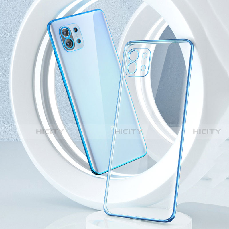 Silikon Schutzhülle Ultra Dünn Flexible Tasche Durchsichtig Transparent für Xiaomi Mi 11 Lite 5G NE groß