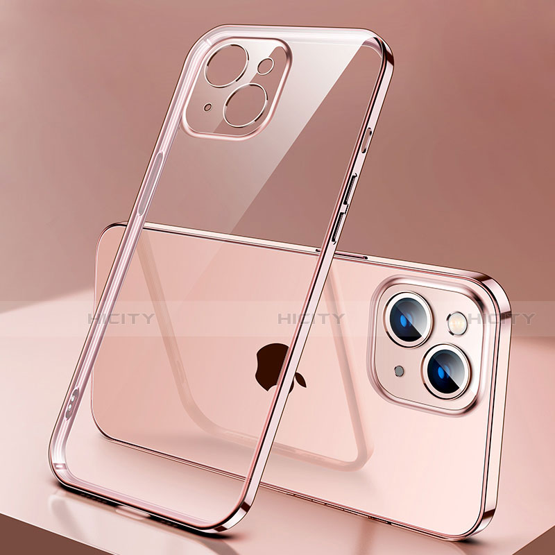 Silikon Schutzhülle Ultra Dünn Flexible Tasche Durchsichtig Transparent H01 für Apple iPhone 13 groß