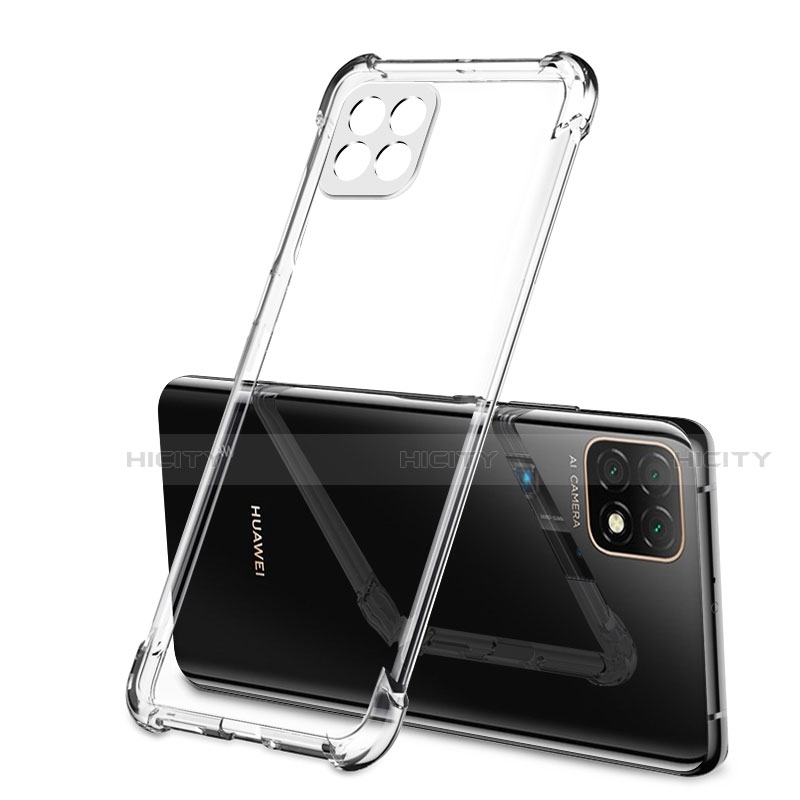 Silikon Schutzhülle Ultra Dünn Flexible Tasche Durchsichtig Transparent H01 für Huawei Enjoy 20 5G groß