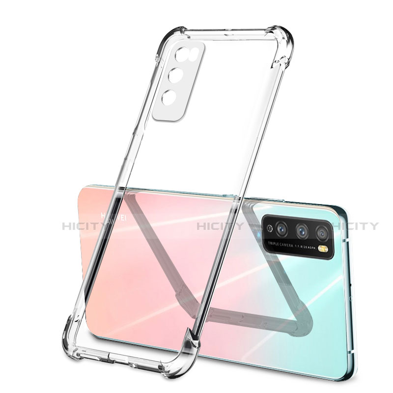 Silikon Schutzhülle Ultra Dünn Flexible Tasche Durchsichtig Transparent H01 für Huawei Enjoy 20 Pro 5G Klar