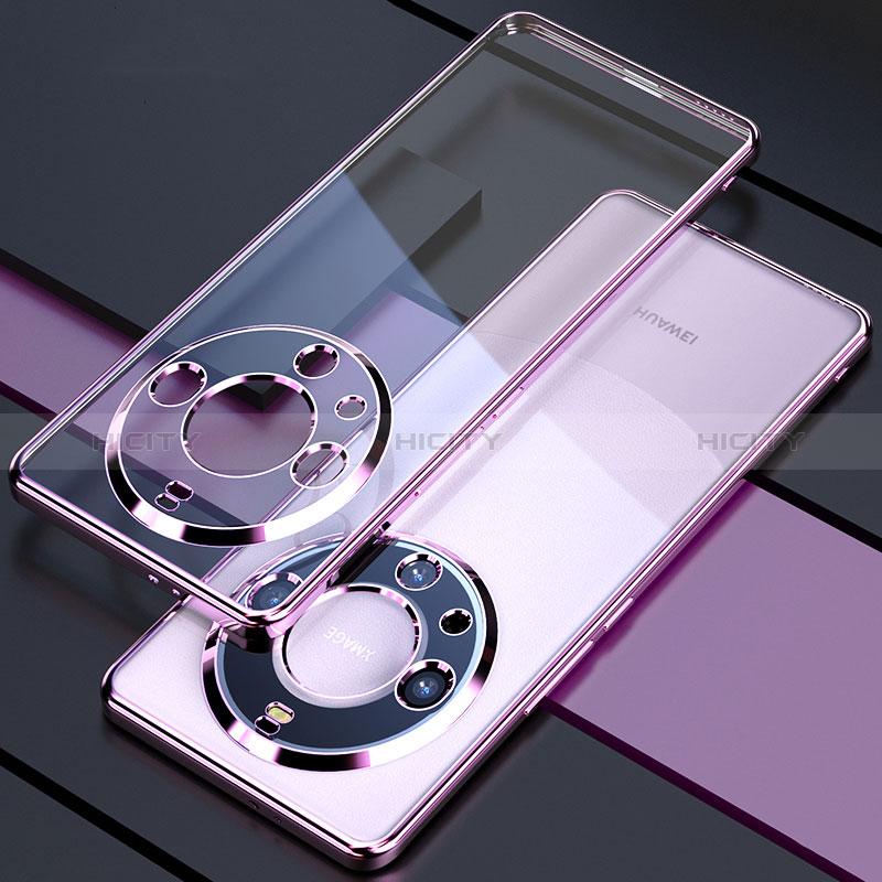 Silikon Schutzhülle Ultra Dünn Flexible Tasche Durchsichtig Transparent H01 für Huawei Mate 60 groß