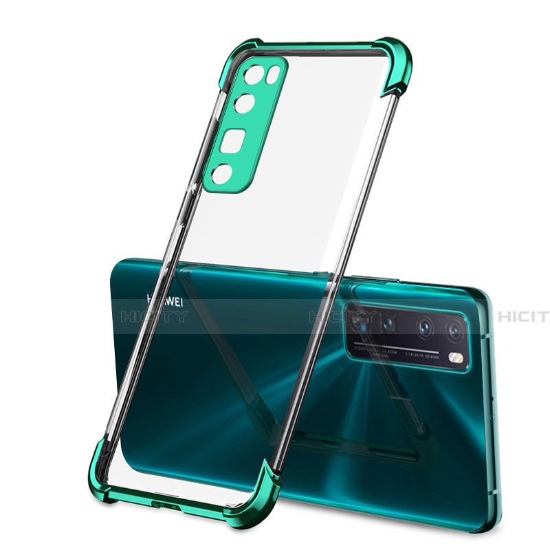 Silikon Schutzhülle Ultra Dünn Flexible Tasche Durchsichtig Transparent H01 für Huawei Nova 7 Pro 5G groß