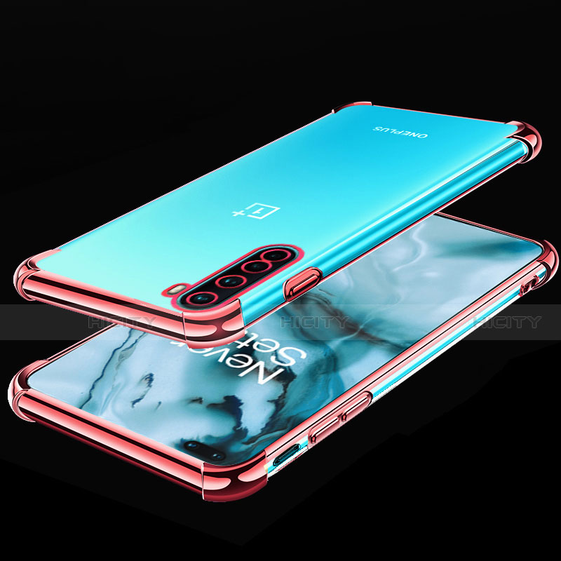 Silikon Schutzhülle Ultra Dünn Flexible Tasche Durchsichtig Transparent H01 für OnePlus Nord Rosegold Plus