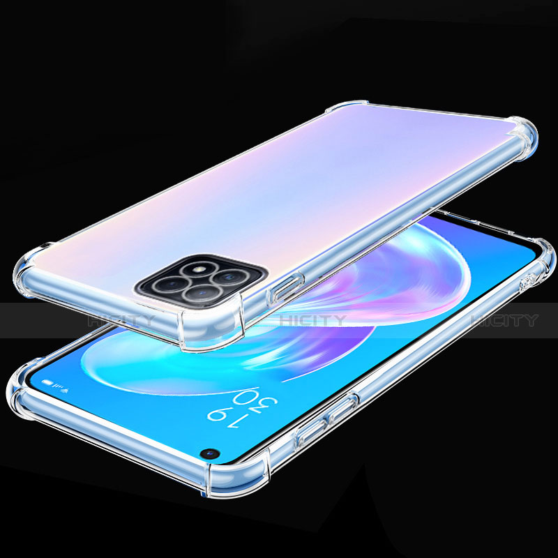 Silikon Schutzhülle Ultra Dünn Flexible Tasche Durchsichtig Transparent H01 für Oppo A72 5G groß